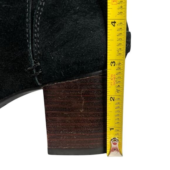 Sorel Women’s Farah Black Suede Mid Calf Heeled Boot Size US 9 - Picture 9 of 10